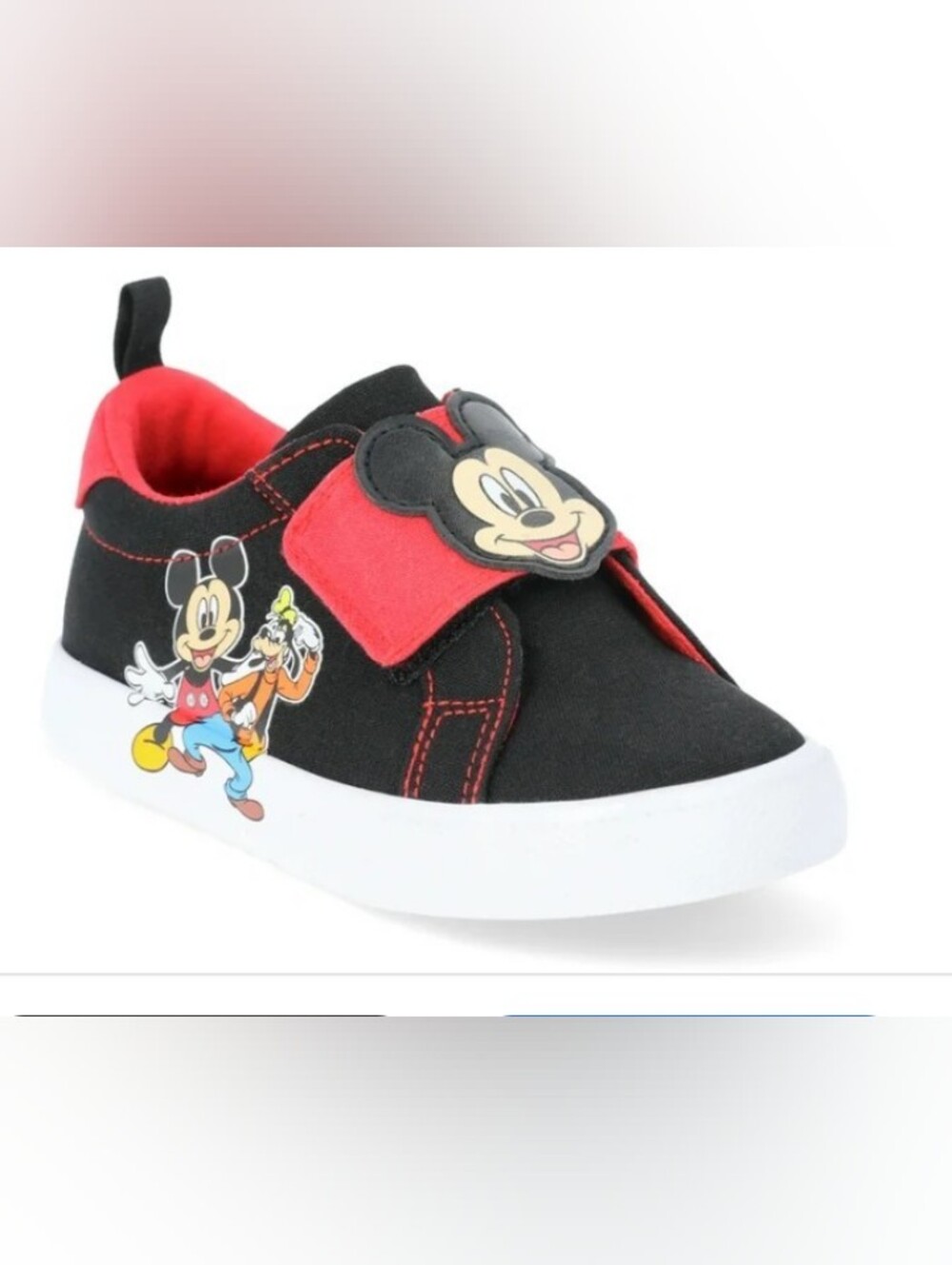 Mickey Mouse Baby & Toddler Kids Power-strap Sneakers  Various Sizes NWT